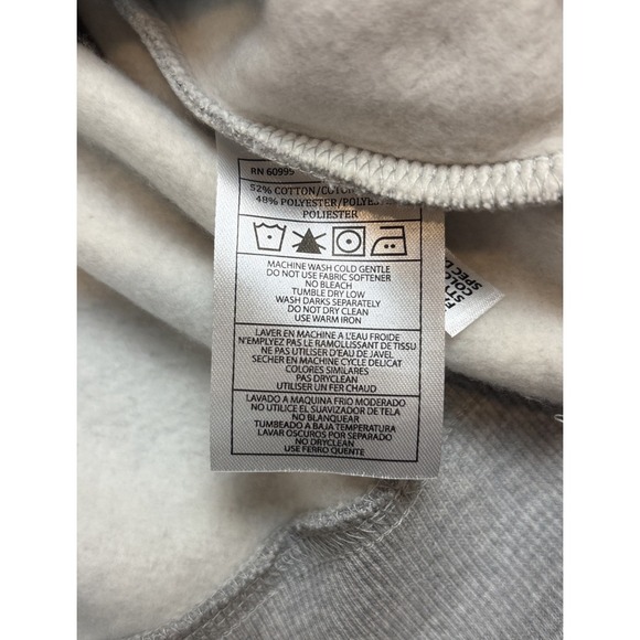 Antigua USA Soccer Mens Pullover Quarter Zip Fleece Sweater Gray Navy Size 2XL - Picture 7 of 7